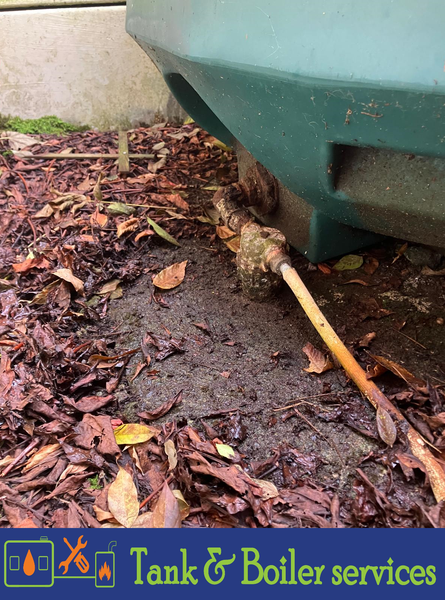 Leaves falling near your oil tank